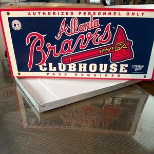 Atlanta Braves clubhouse sign